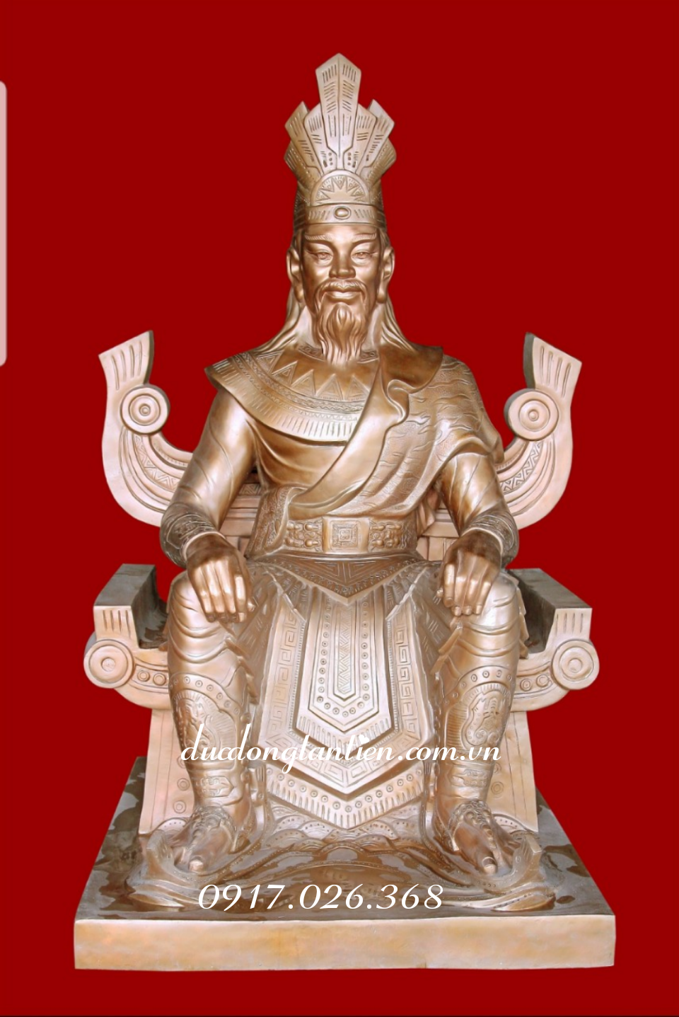 Tượng Vua Hùng - Lạc Long Quân - Âu Cơ