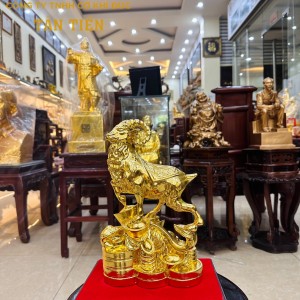 Tượng dê phong thủy mạ vàng 24k