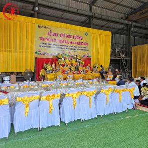 Thượng Tọa Thích Đức Thiện Và Lãnh Đạo Tập Đoàn T&T Tham Dự Lễ Đúc Tượng Phật Tại Đúc Đồng Tân Tiến